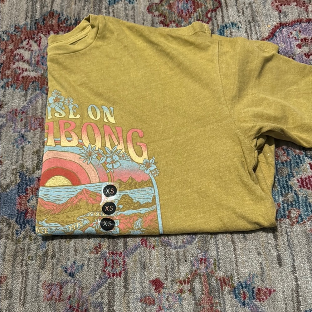 Billabong Mustard Graphic Tee